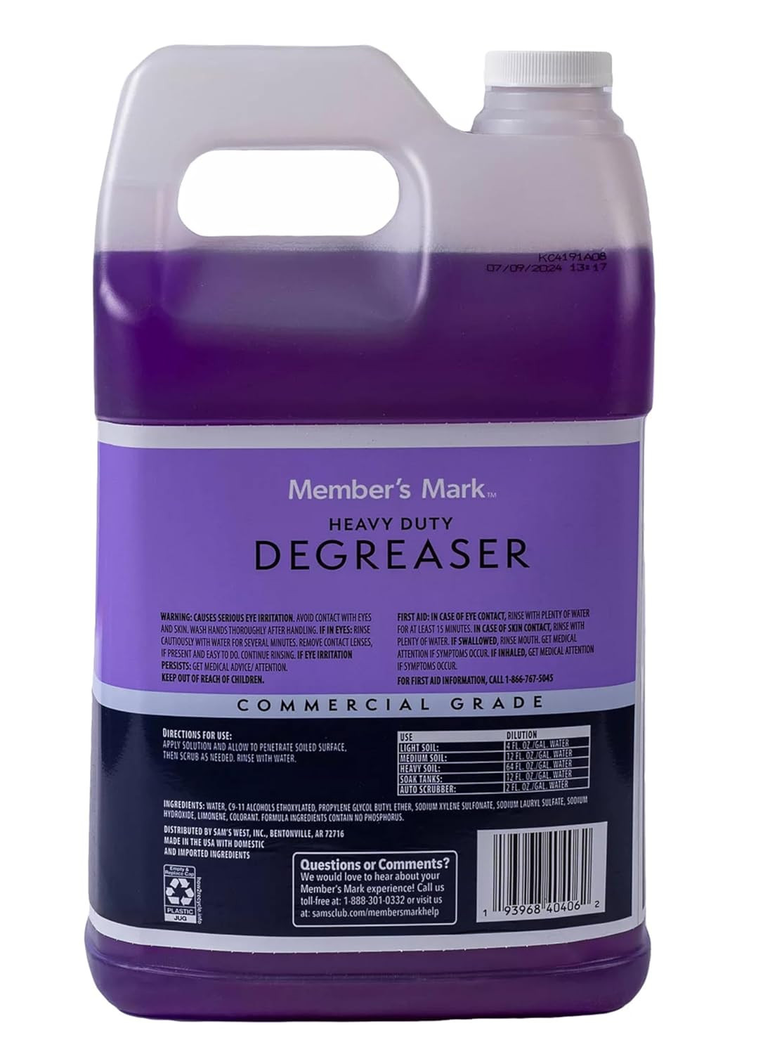 Heavy Duty Degreaser Net Wt (127.8 Fl Oz),