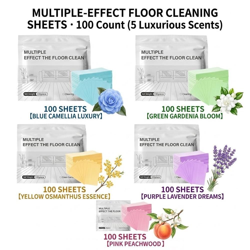 100pcs Multi-surface Floor Cleaning Tablets,Multiple Effect the floors Clean**