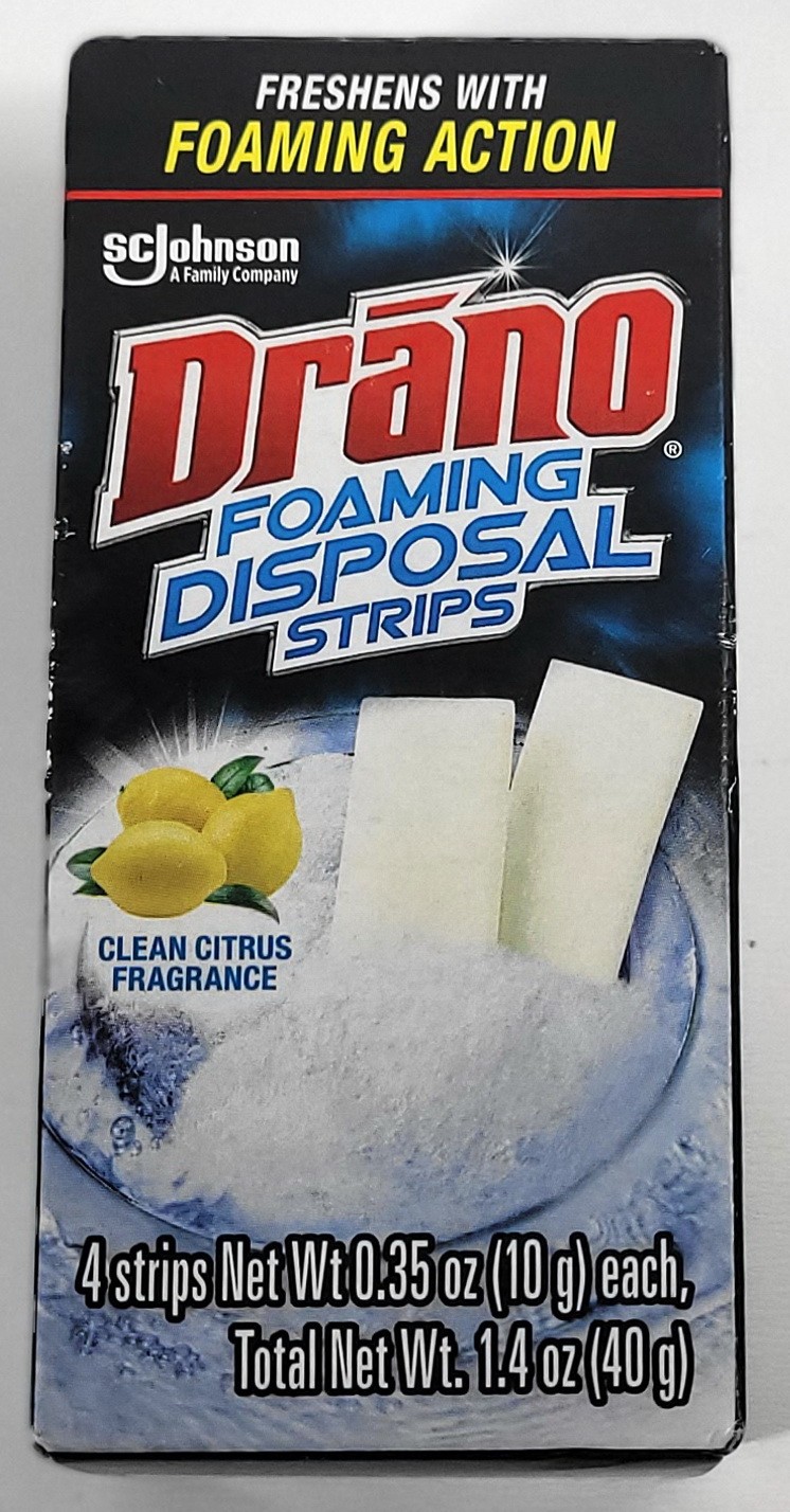 3 Boxes Drano Foaming Disposal Strips Garbage Disposal Cleaning Total 12 Strips