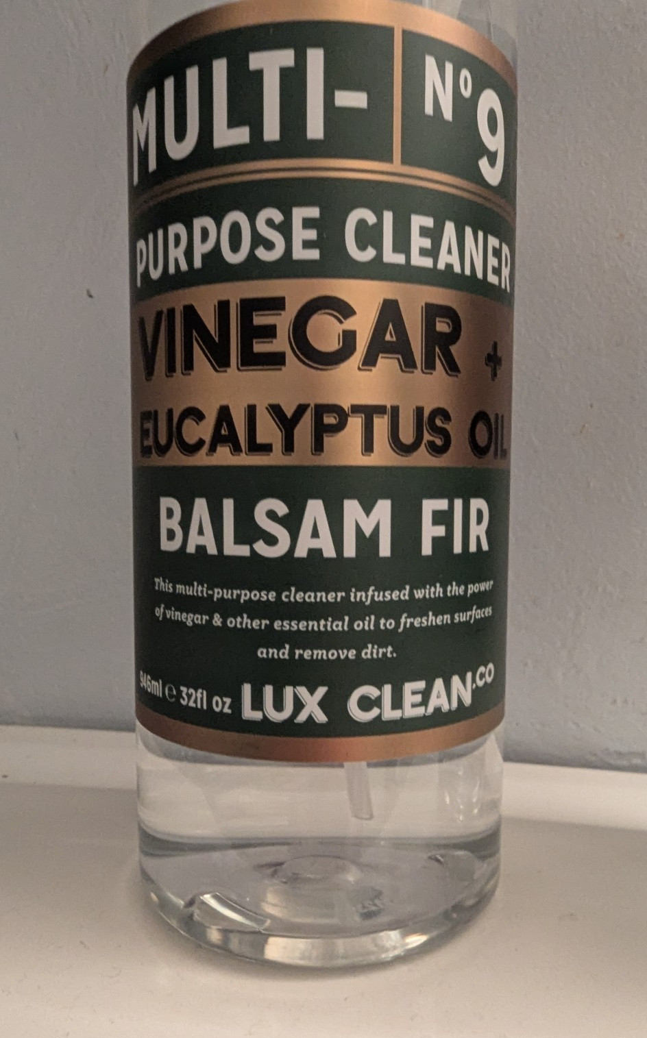 (2) LUX CLEAN Co. VINEGAR & EUCALYPTUS/ ROSEMARY MINT Multi-Purpose Cleaner