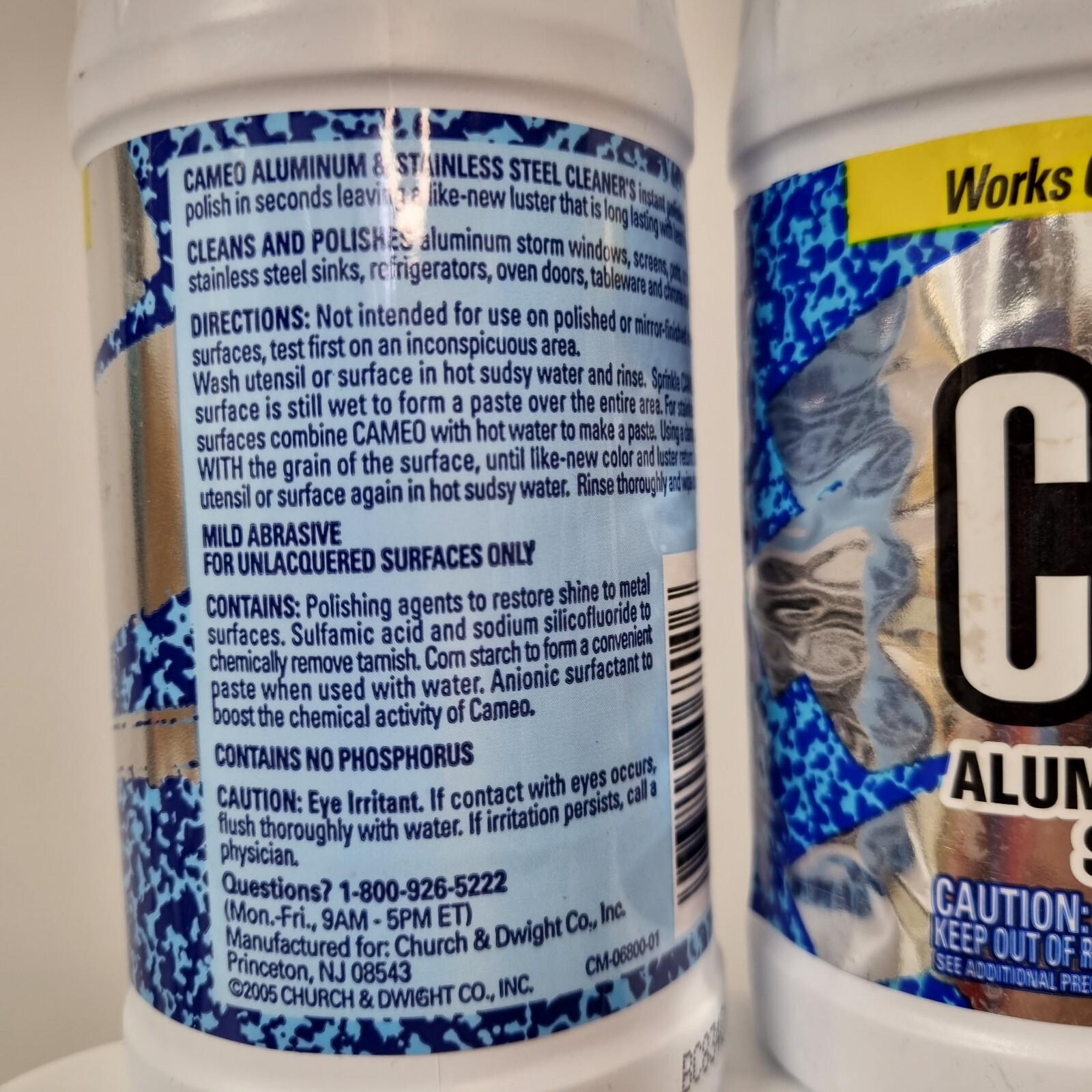 Lot of 5 Cameo Aluminum & Stainless Steel Cleaner Original Old Formula 10oz Each