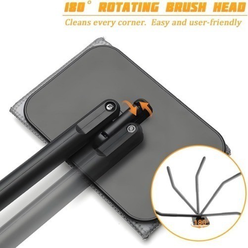 Car Windshield Cleaning Tool, Vehicle Window Cleaner with Extend Color: 4 Pads