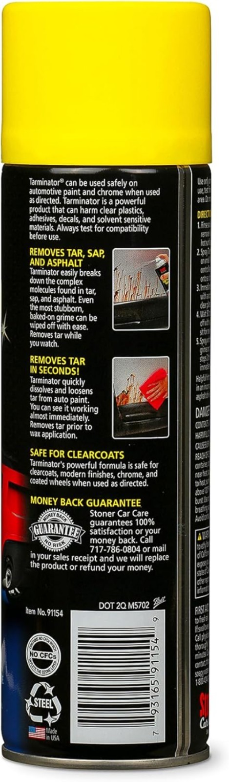 Tarminator Tar and Sap Remover – Fast-Acting, Clear Coat Safe, 10 oz (Pack of 2)