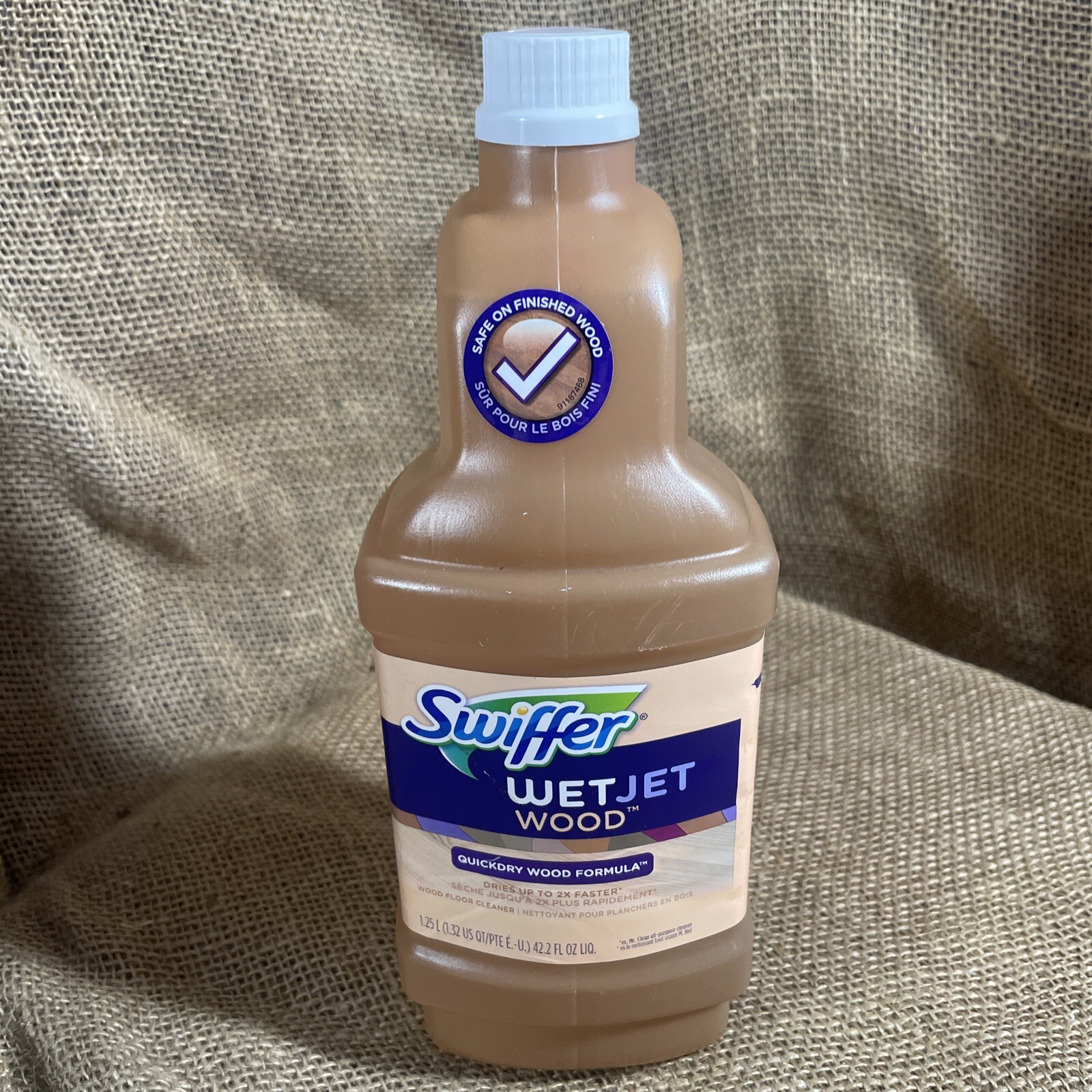 Swiffer WetJet Quickdry Formula Liquid Hardwood Wood Floor Cleaner Refill 1.25L