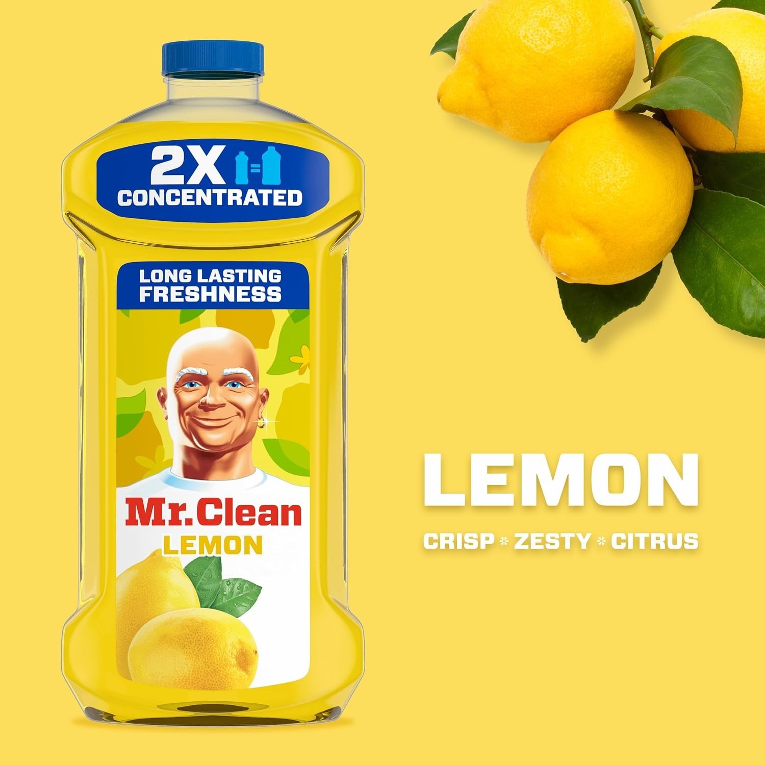 Mr. Clean Lemon All Purpose Cleaner 41 Oz Floor Kitchen Bathroom Cleaner