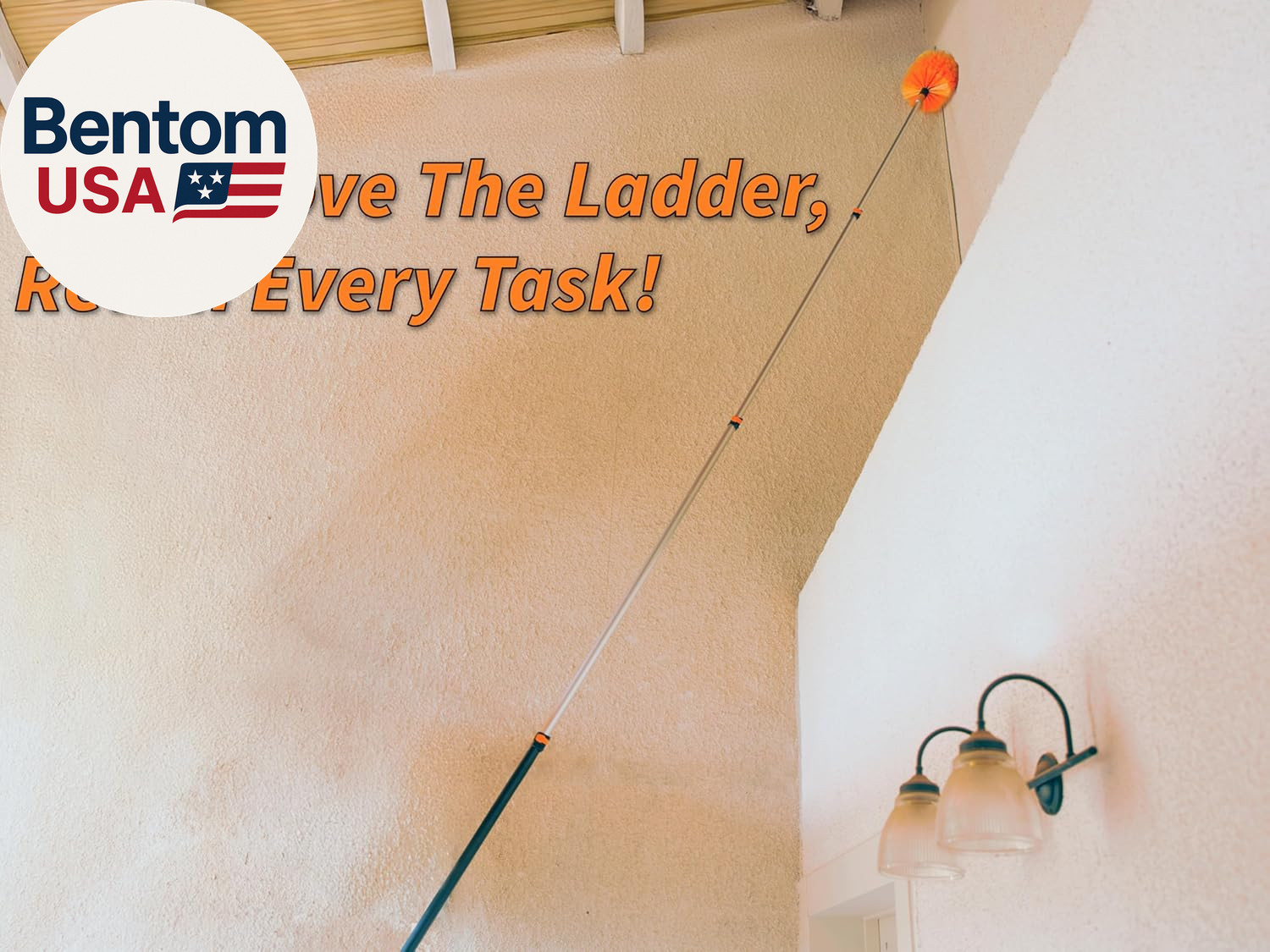 30 Foot High Reach Duster Kit with 5-24 Ft Extension Pole // High Ceiling Dustin