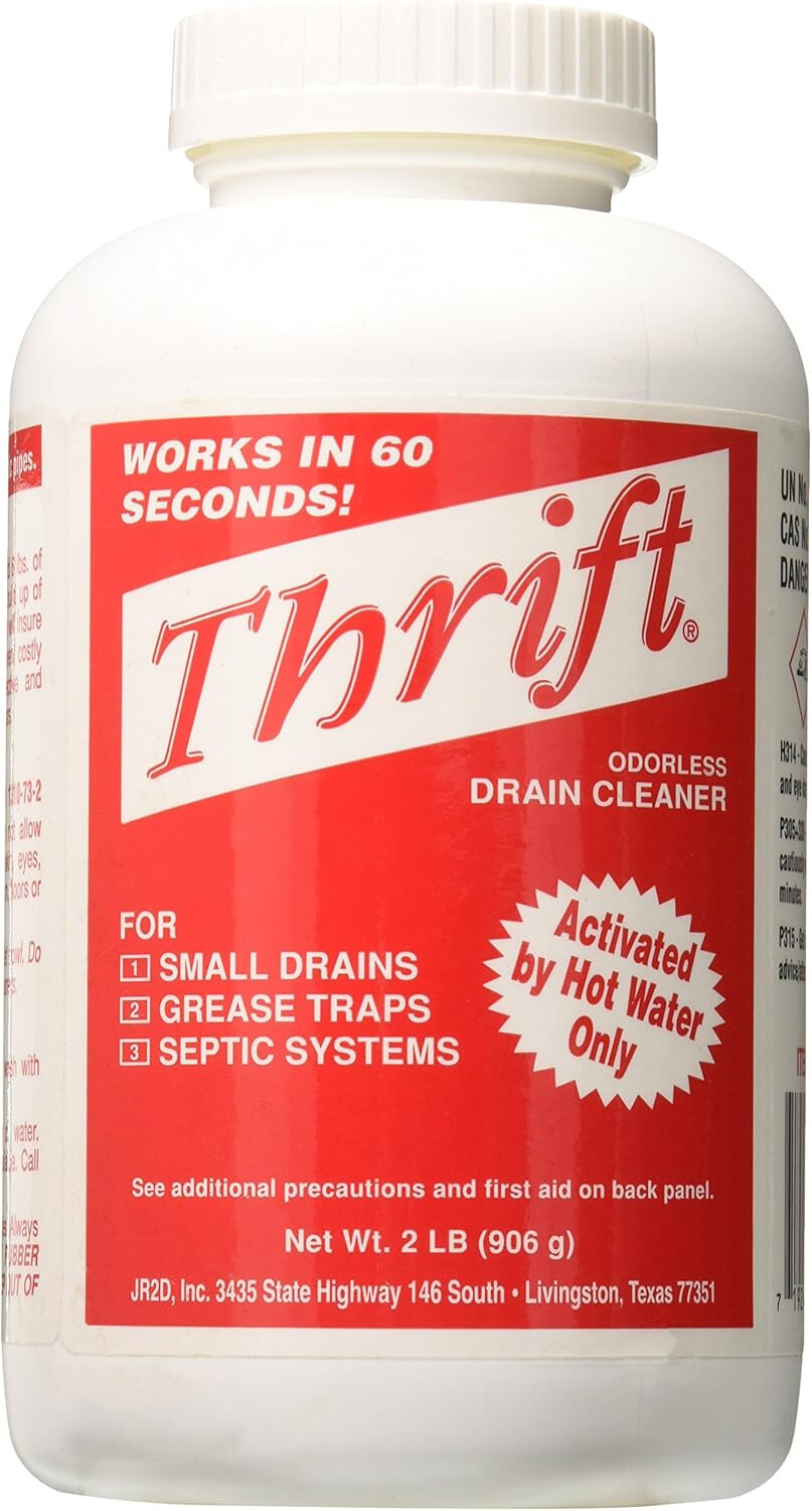 Thrift Marketing GIDDS-TY-0400879 Drain Cleaner 2 lb , White (3-Pack)