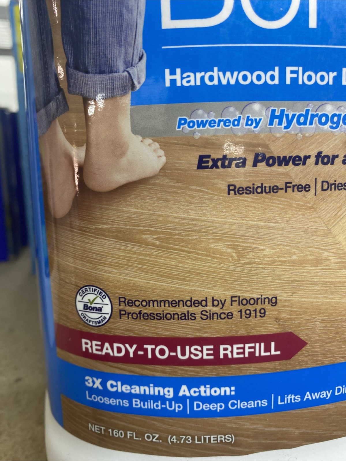 Bona Hardwood Floor Cleaner hydrogen peroxide 3x action, 160 Fl Oz New