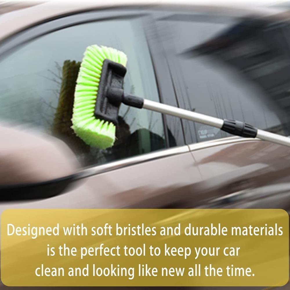 12″ Car Wash Brush Soft Bristle Auto RV Truck Boat Camper Car Exterior Washin [