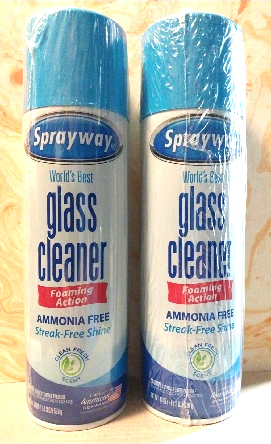 2X – Sprayway Glass Cleaner Aerosol Spray 19 oz (each can)