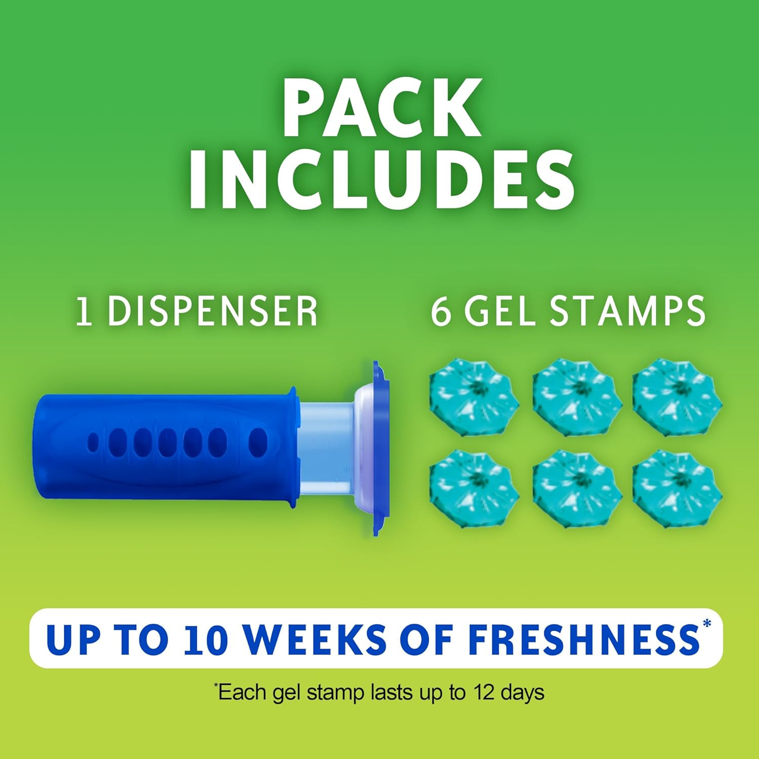 Scrubbing Bubbles Fresh Gel Toilet Bowl Cleaning Stamps, Helps Keep Toilet Clean
