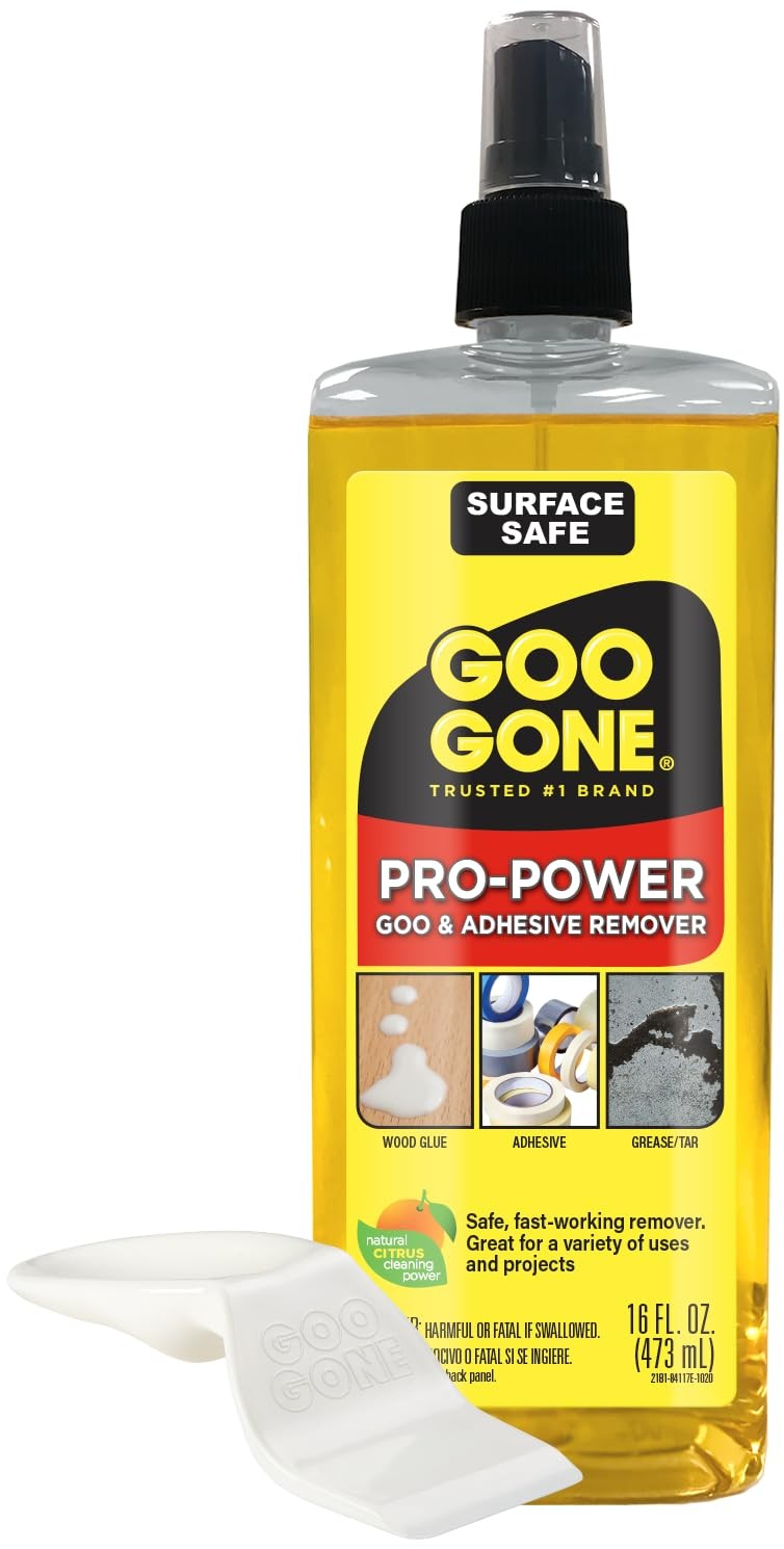 Spray Pro-Power Adhesive Remover with Scraper, Professional Strength, Easily …