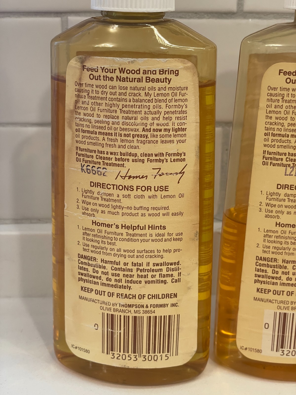Lot 2 Formby’s Lemon Oil Treatment Wood Furniture Clean 16 fl oz 80% + 40% Full