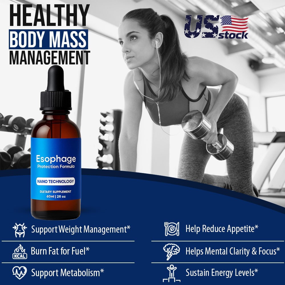 5x Nano Powered Esophageal Drops 60ML Stomach Digestive Support Drops 2oz