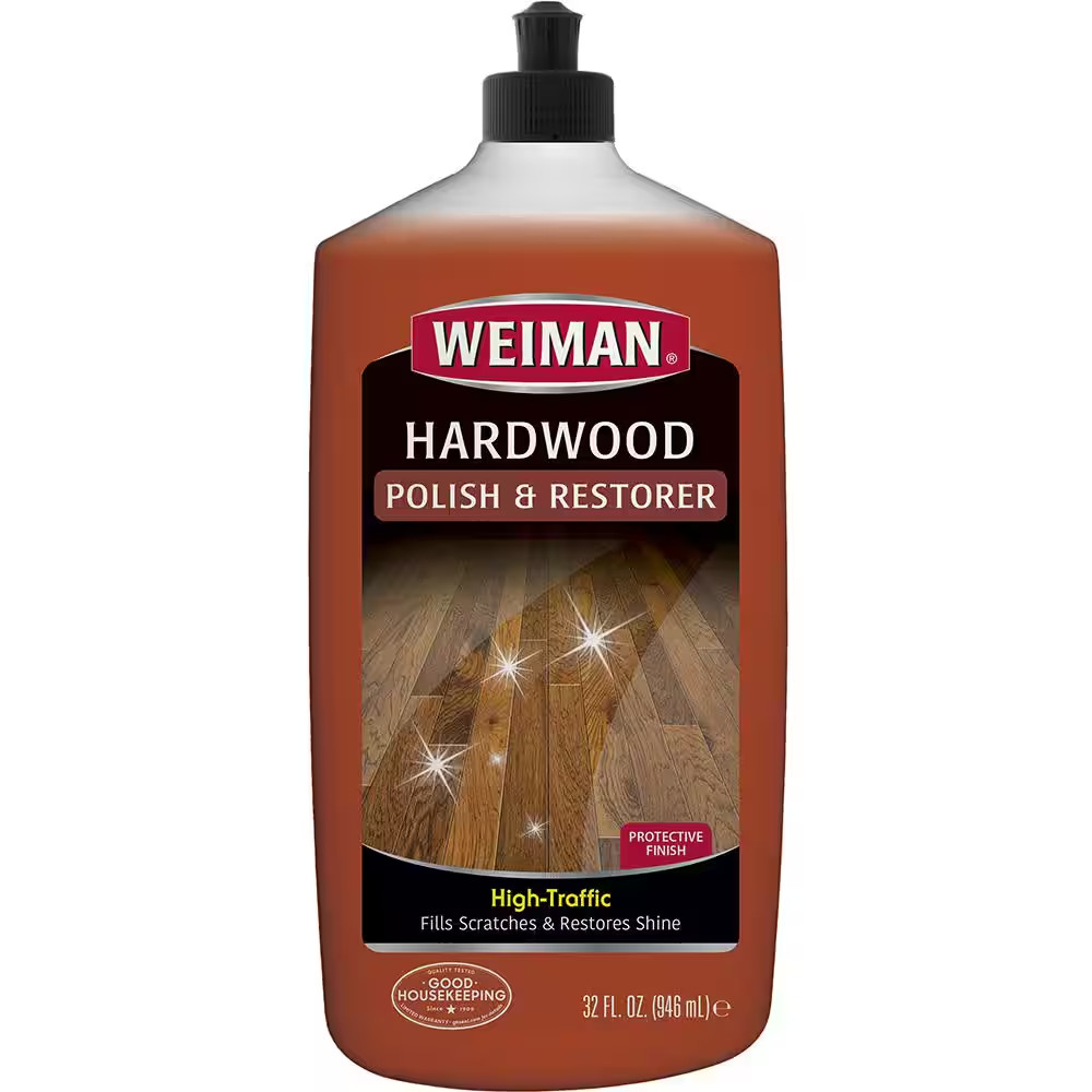 32 Oz. Hardwood Floor Polish & Restorer – High-Traffic Area Cleaner & Shine