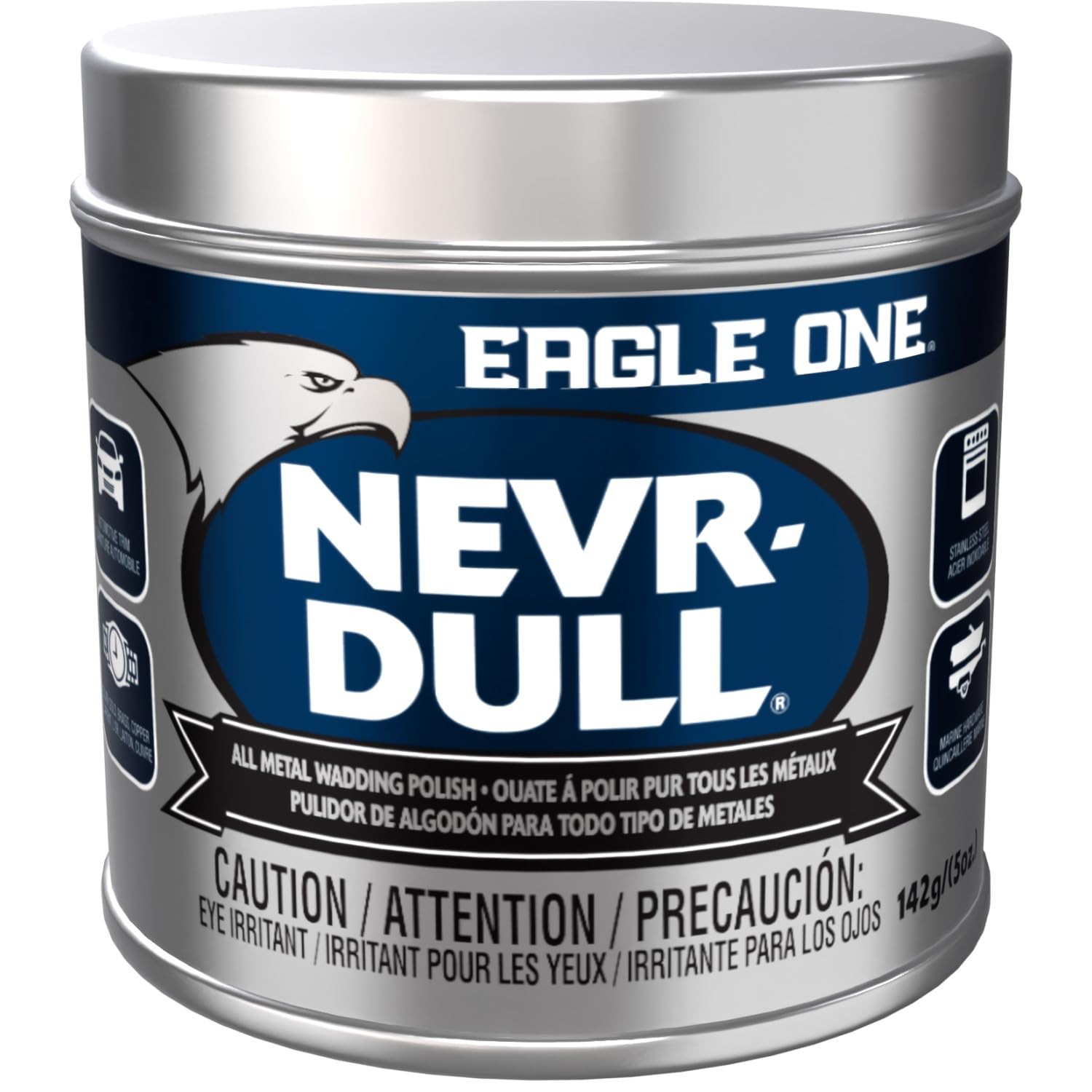Nevr Dull All Metal Wadding Polish, Chrome and Metal Cleaner for Cars, Kitche…