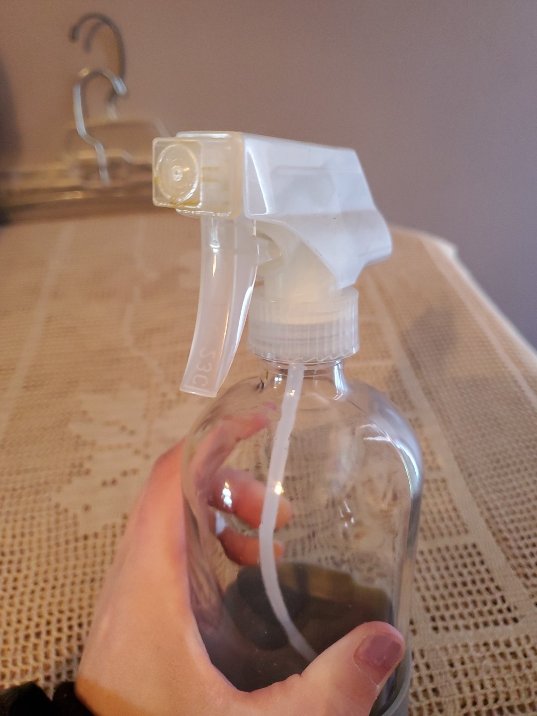 Grove Collaborative Glass Spray Bottle With Gray Silicone Sleeve New 16 Oz