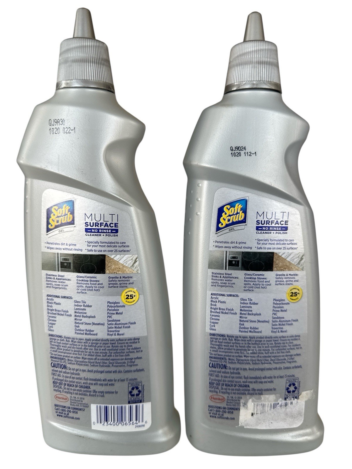 Soft Scrub Multi Surface Gel Cleaner + Polish 18.3 Fl Oz New Pack of 2