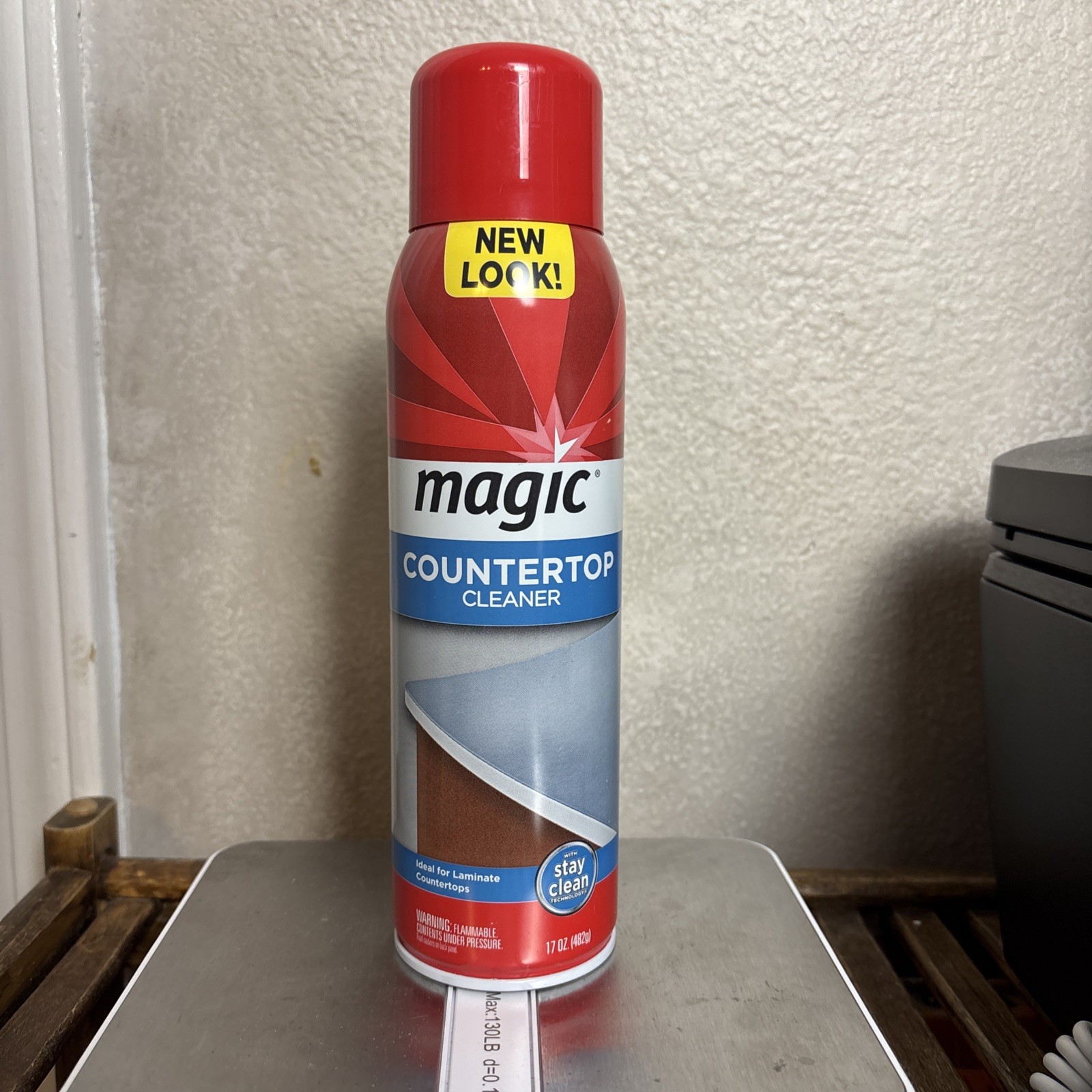 Magic Countertop Cleaner 17 oz Aerosol Spray Can Discontinued Red/Blue Bottle