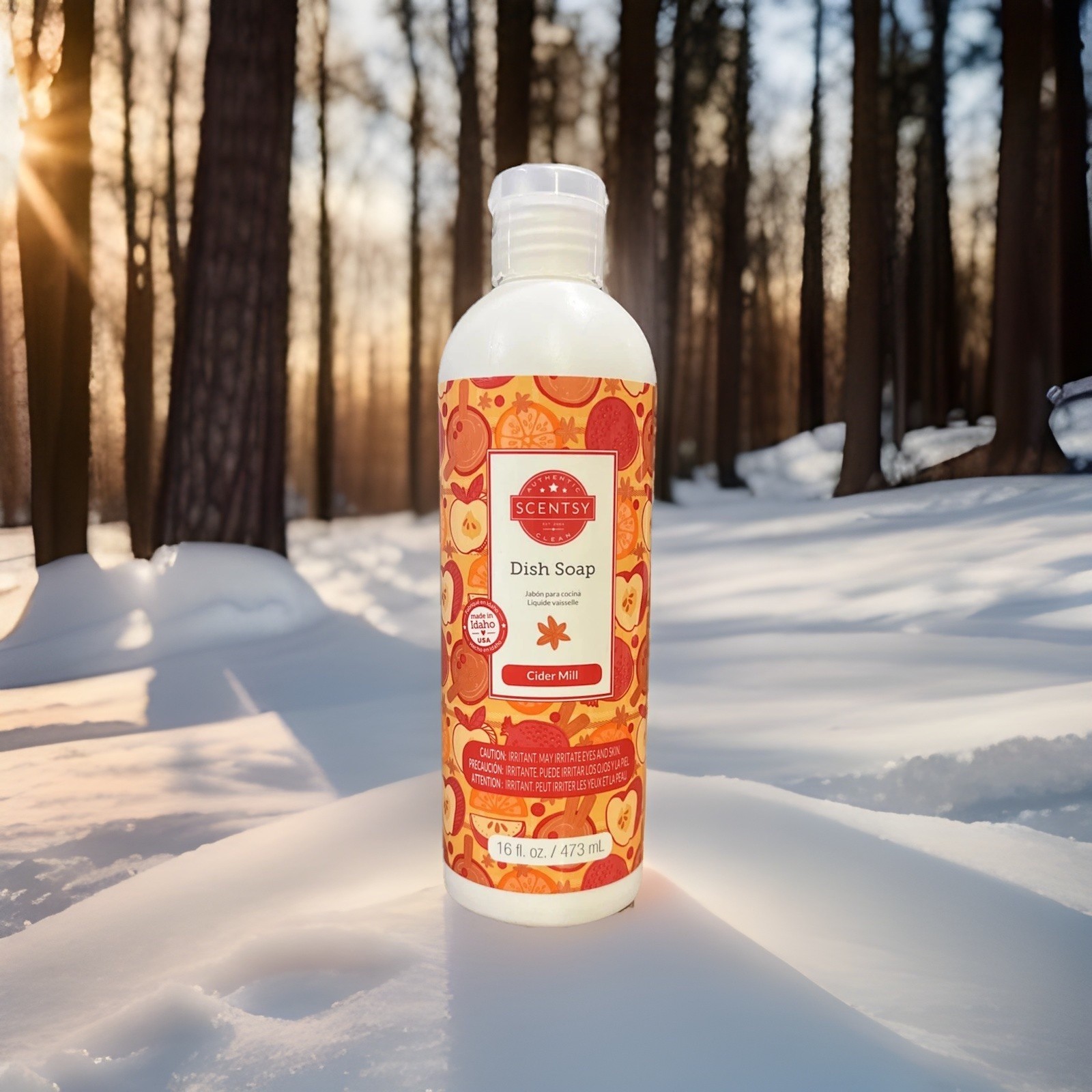 Scentsy Cider Mill Dish Soap 16oz New Discontinued Rare Orange