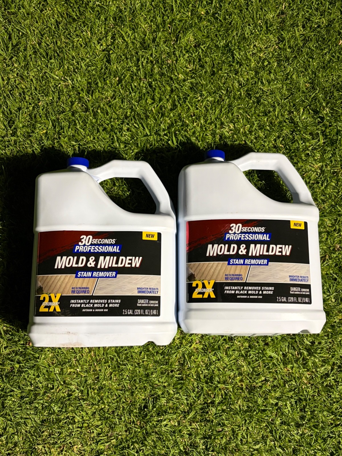 2 PACK 2.5 Gal Professional Outdoor Cleaner | Mold and Mildew Stain Remover