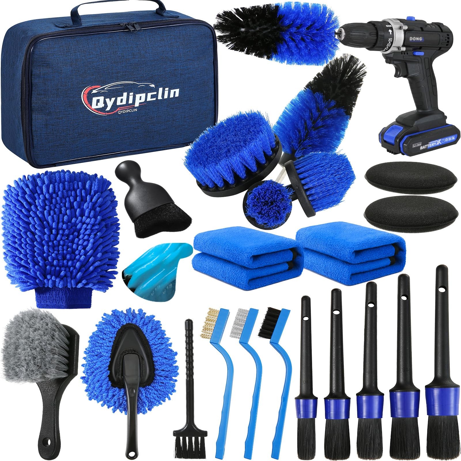 23Pcs Car Detailing Kit, Car Detailing Brush Set, Car Wash Cleaning Kit, Car …