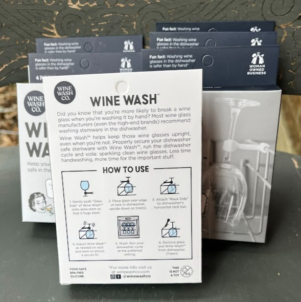 NEW! WINE WASH CO. WINE WASH DISHWASHER STEMWARE HOLDER SET ~ BUY 1 or ALL