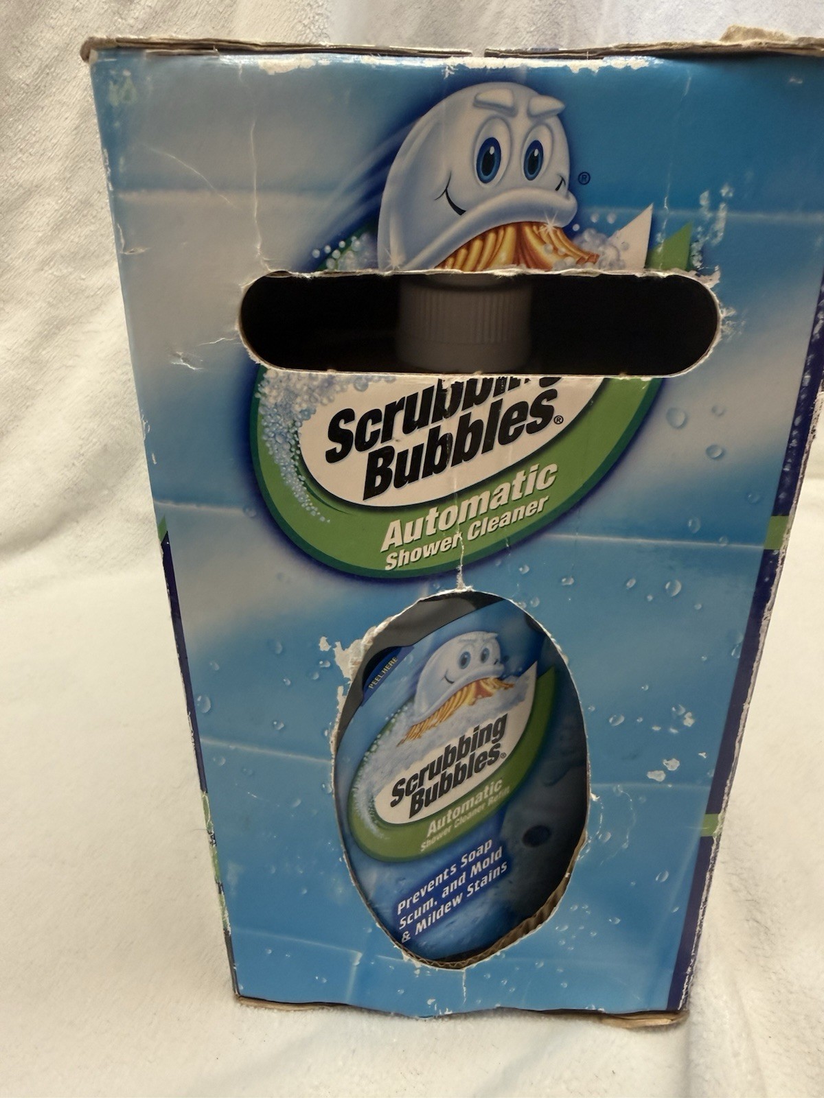 Scrubbing Bubbles AUTOMATIC BATHROOM SHOWER CLEANER Kit w/ 4 Cleaning Solutions