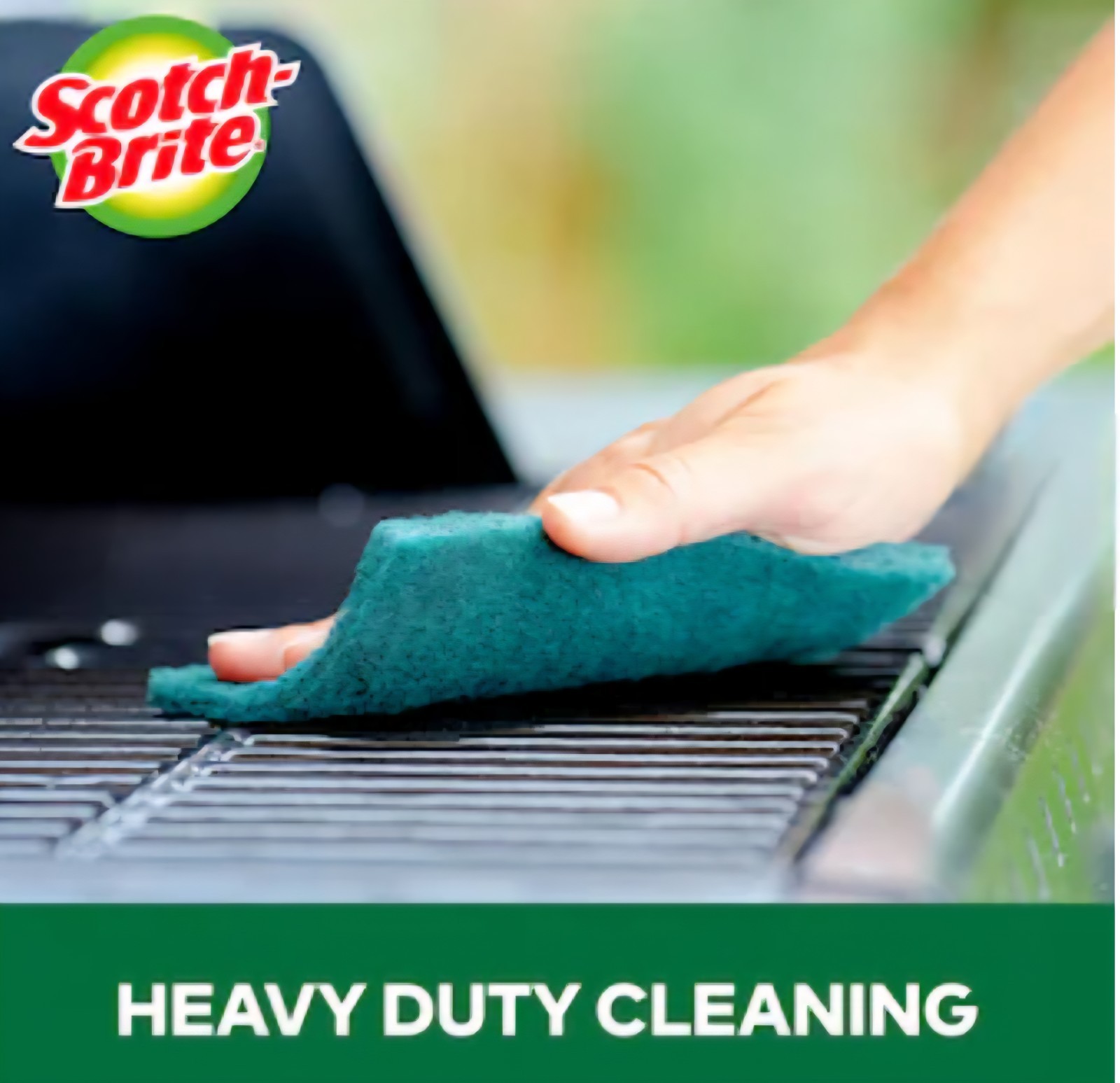 3M Scotch Brite Heavy Duty Scour Pads, 8 Pads, Green | 3M Scotch