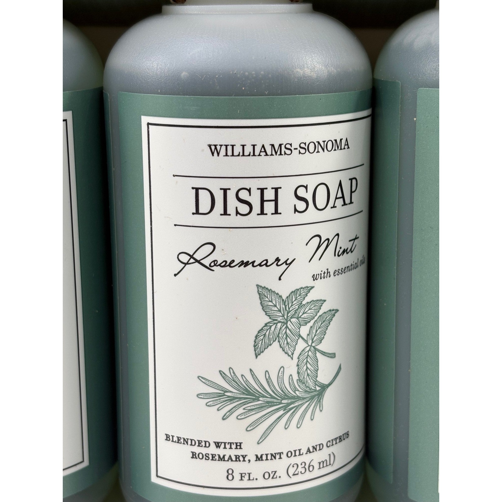 Williams-Sonoma Kitchen Essentials Kit Rosemary Mint Soap & Spray Set 3pc 8oz
