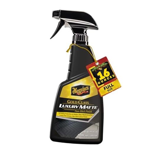 Gold Class Luxury Matte – Adds Protection to Rubber, Vinyl, Plastic & Leather