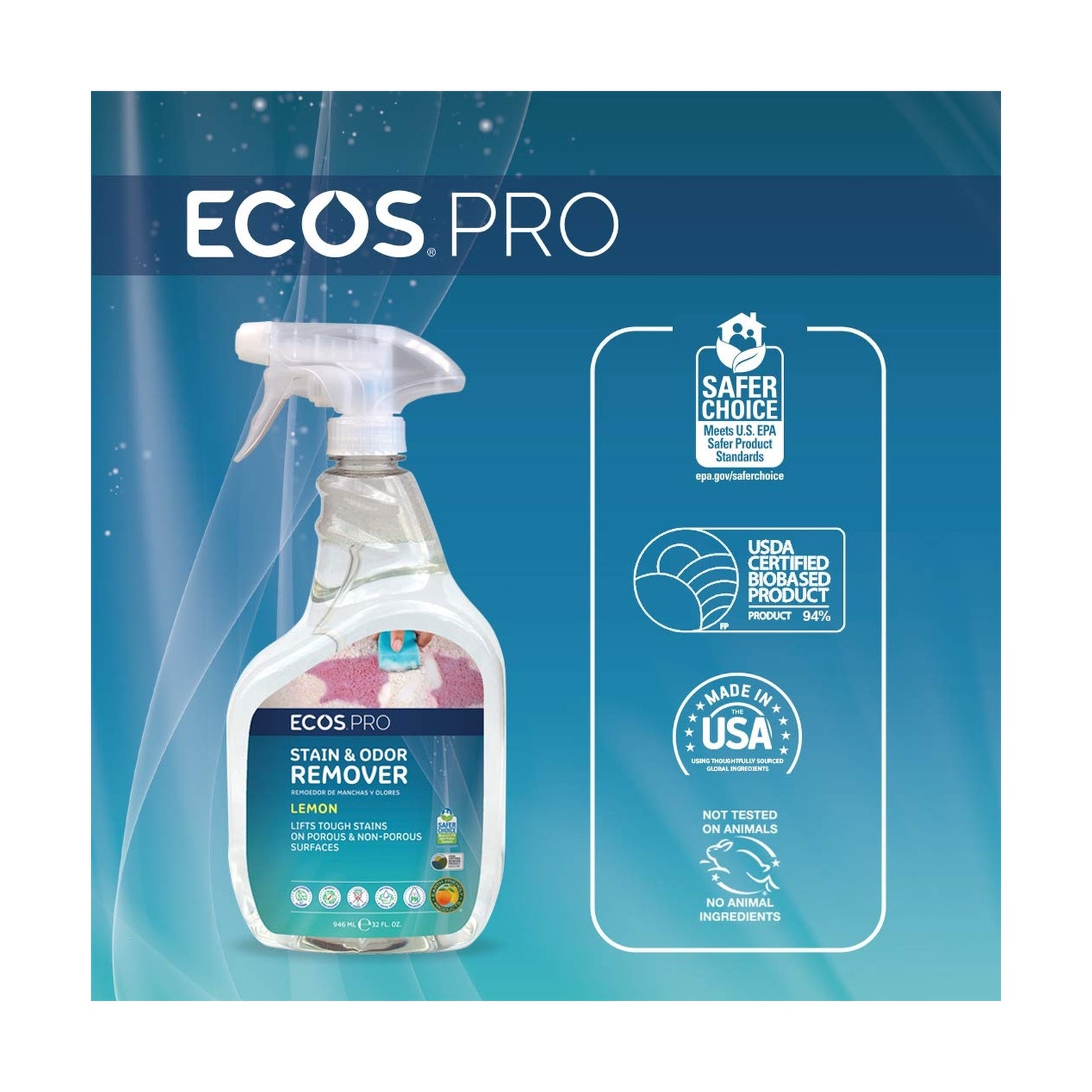 ECOS PRO PL9707/6 Stain and Odor Remover (Pack of 6)