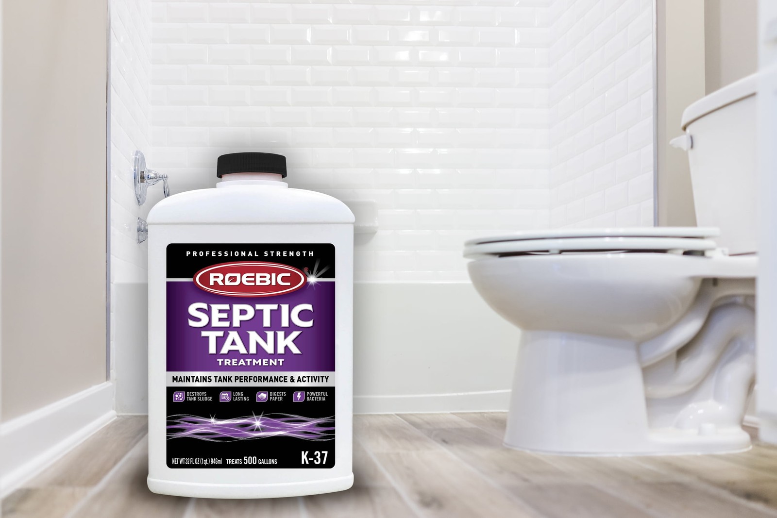 (2 pack) Liquid Septic Tank Treatment, Drain Clog Remover with Enzymes