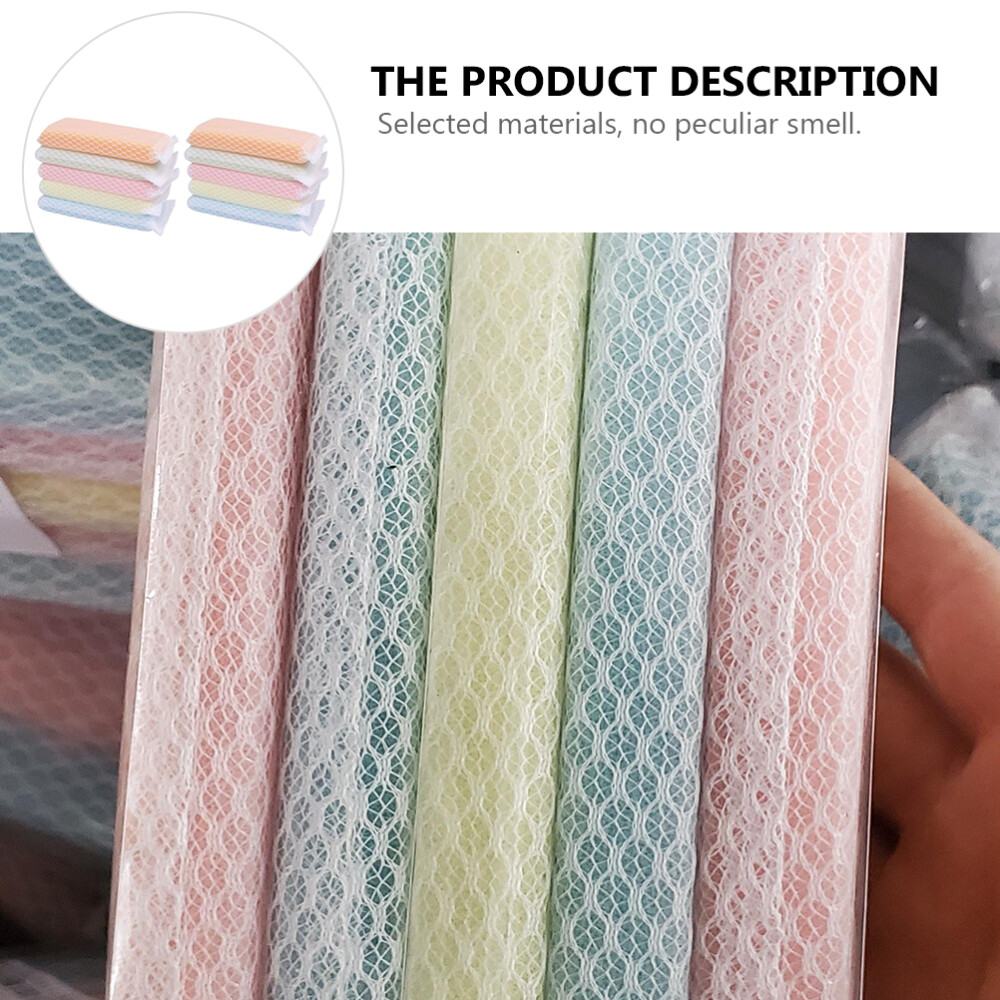 10pcs Scouring Pad Sponge Scrubber Cleaning Dishcloth Kitchen Dish Washing Cloth