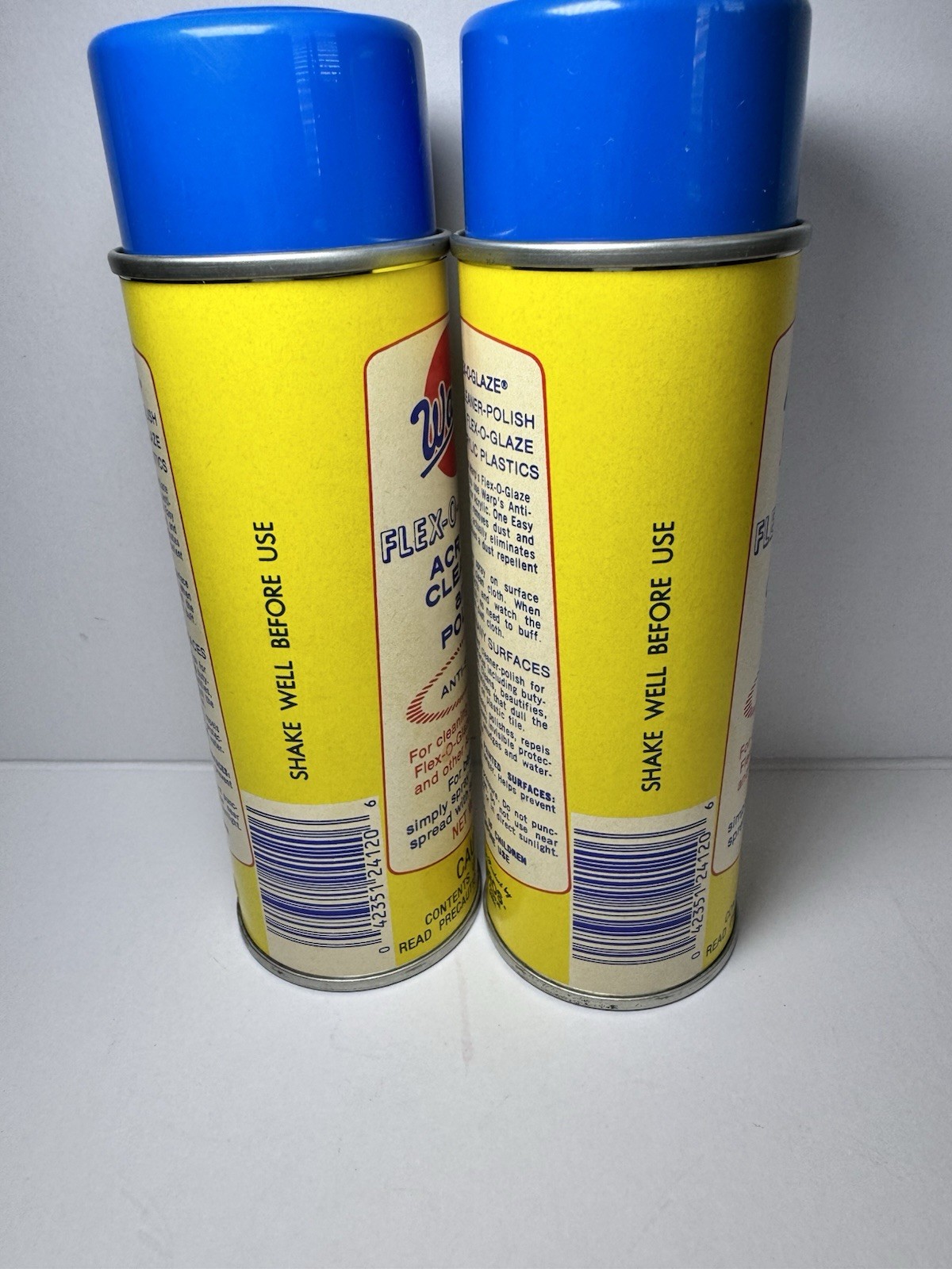 Warps Flex O Glaze Acrylic Cleaner And Polish 7 Oz Each Lot Of 2