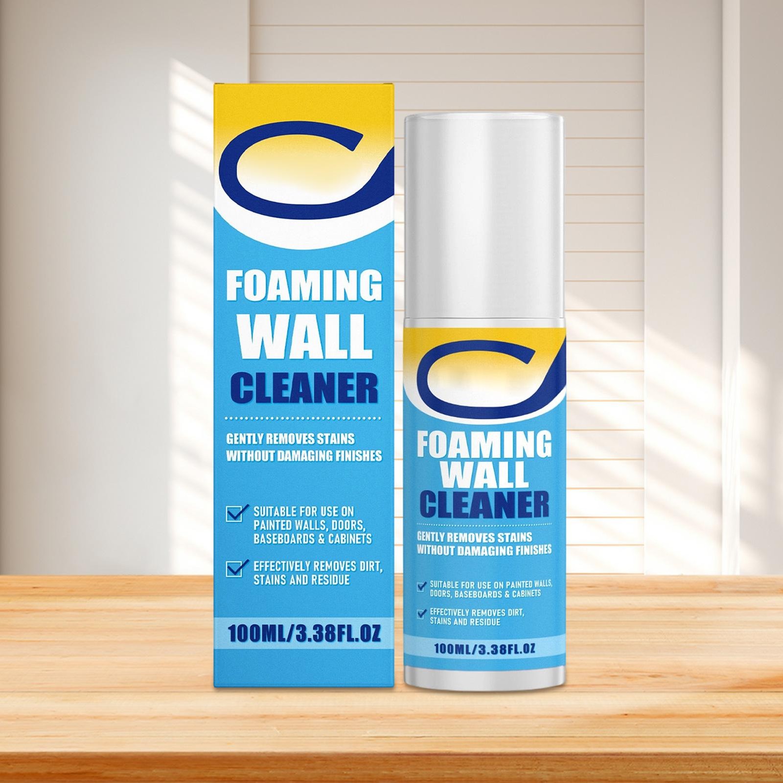 Foaming Wall Cleaner 100ml Stain Foam Spray Heavy Duty Kitchen Degreaser