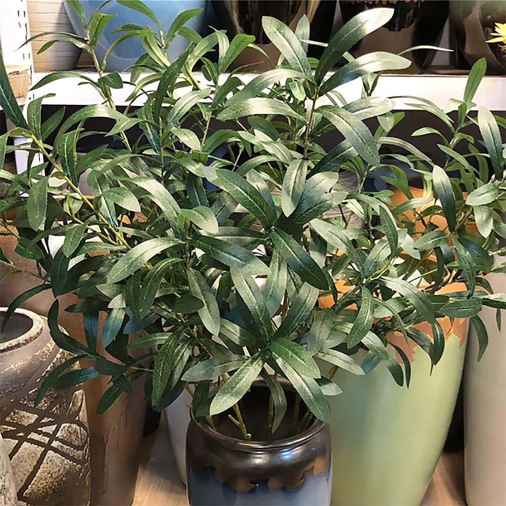 Szjias Olive Branches for Vases Faux Olive Branch Fake Olive Tree Branches Olive