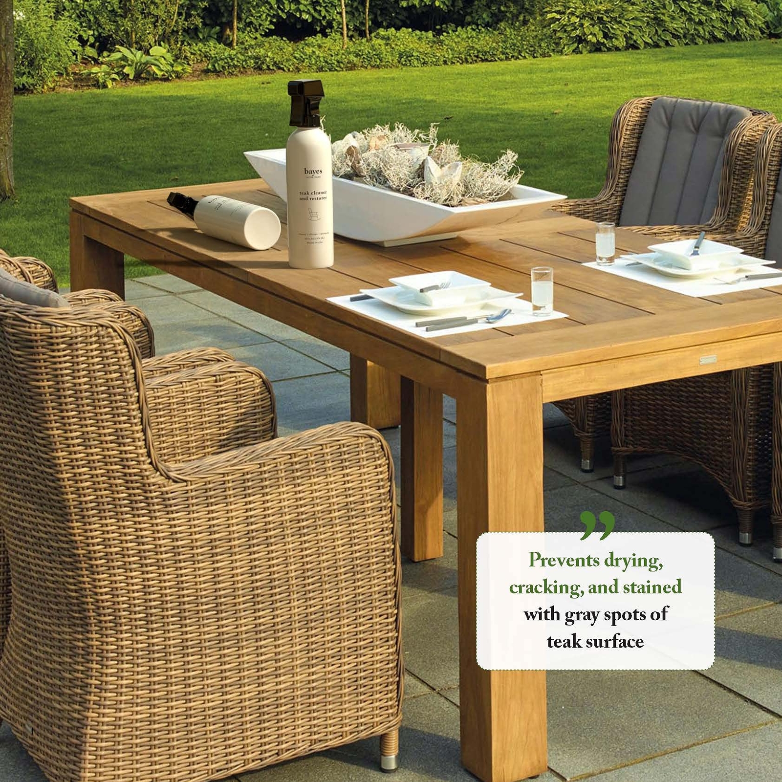High Performance Teak Cleaner & Restorer Cleans Shines And Protects Maintains Fi