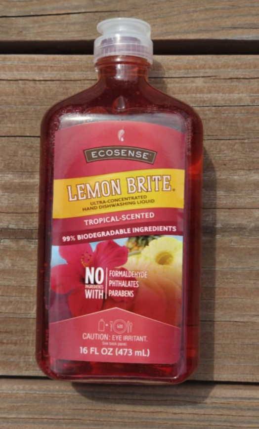 EcoSense Lemon Brite Dishwashing Liquid 16oz Tropical Scented New sealed