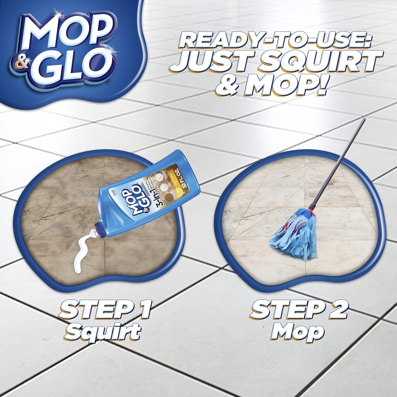 Mop Glo Professional Multi Surface Floor Cleaner 64 Fl Oz Citrus Scent