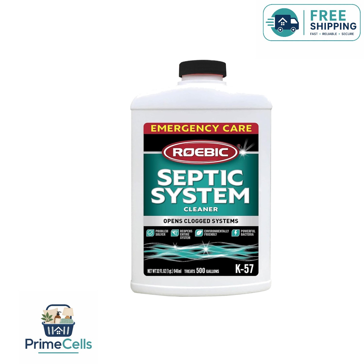 Biodegradable Septic System Cleaner – 32 Oz Liquid for Optimal Performance