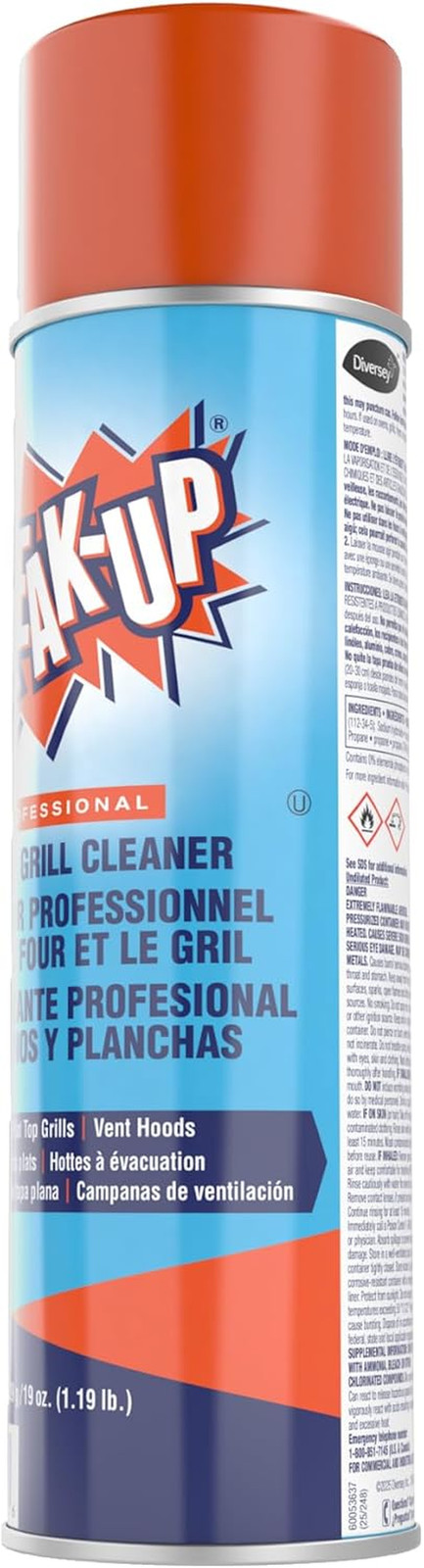 Heavy Duty Oven & Grill Cleaner, 19 Oz Aerosol Spray, Pack of 6