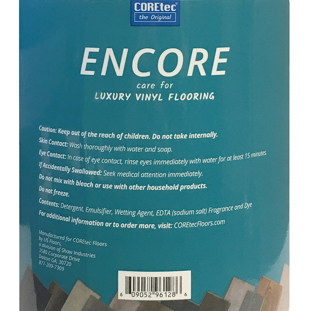 COREtec ENCORE Floor Cleaner for Luxury Vinyl Flooring – 1 Gallon