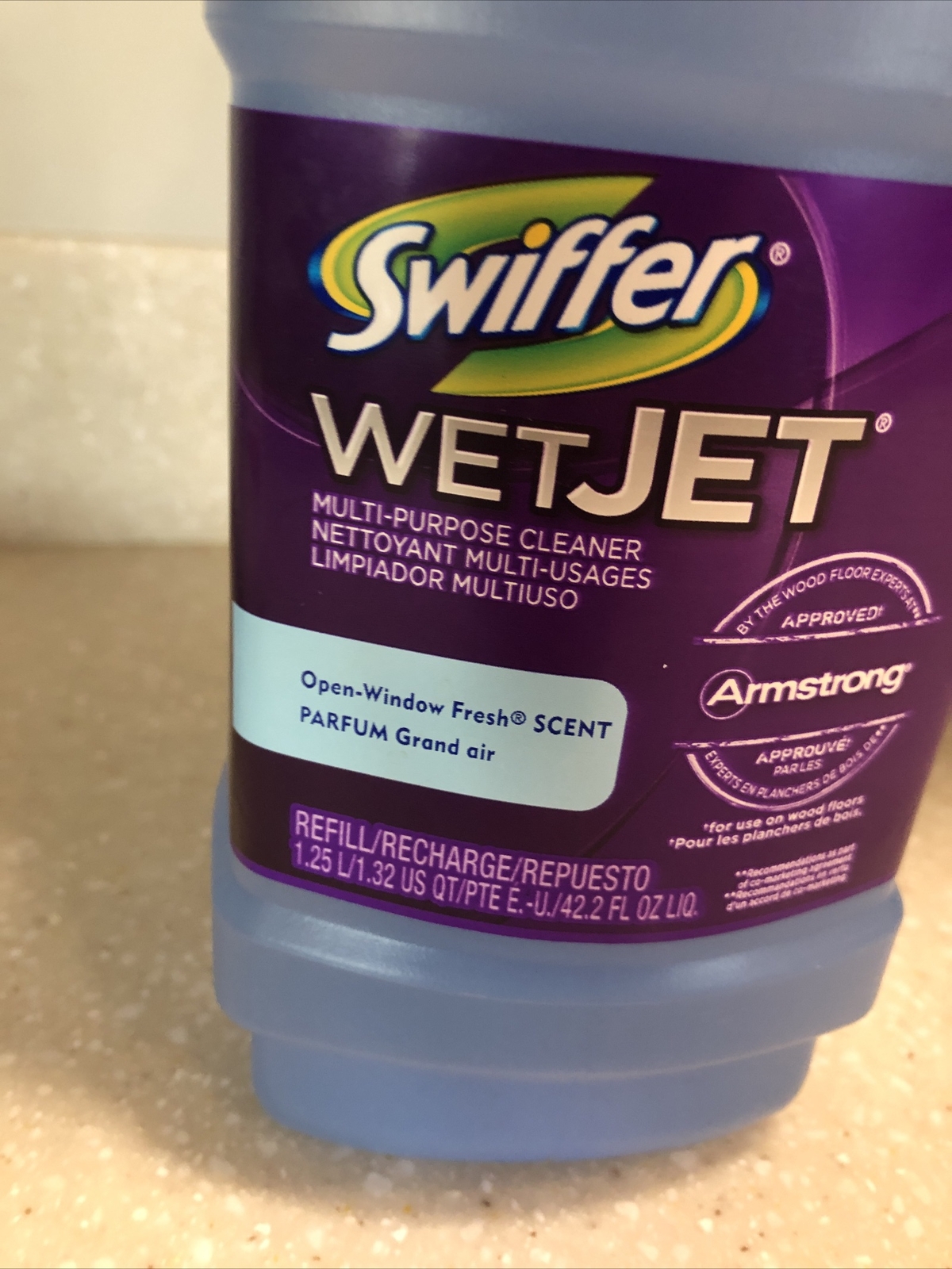 Swiffer WetJet 1.25 L FLOOR CLEANER Liquid Open Window Fresh Scent 23679 NEW!