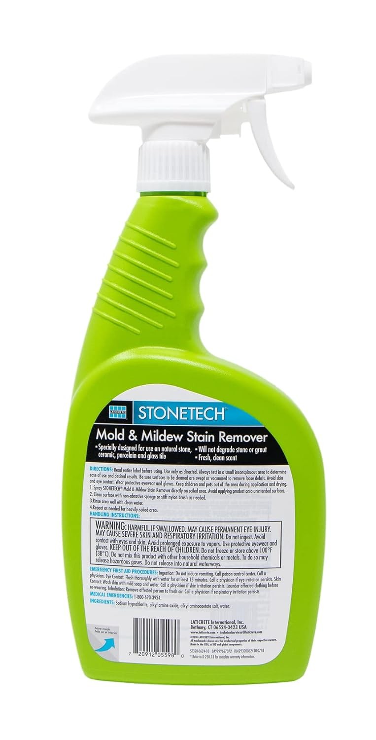 DuPont Mold Mildew Stain Remover Natural Stone Granite Marble Tile Cleaner Kit