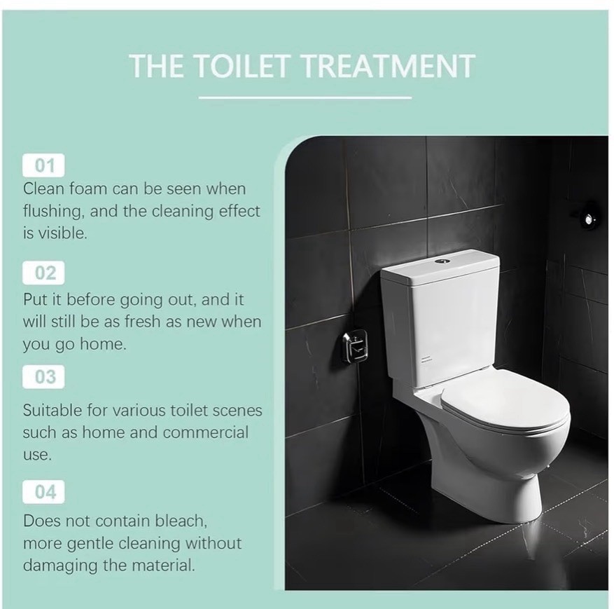 Jue Fish Toilet Cleaner Blocks 2 Pack 120g Each, Bleach-Free