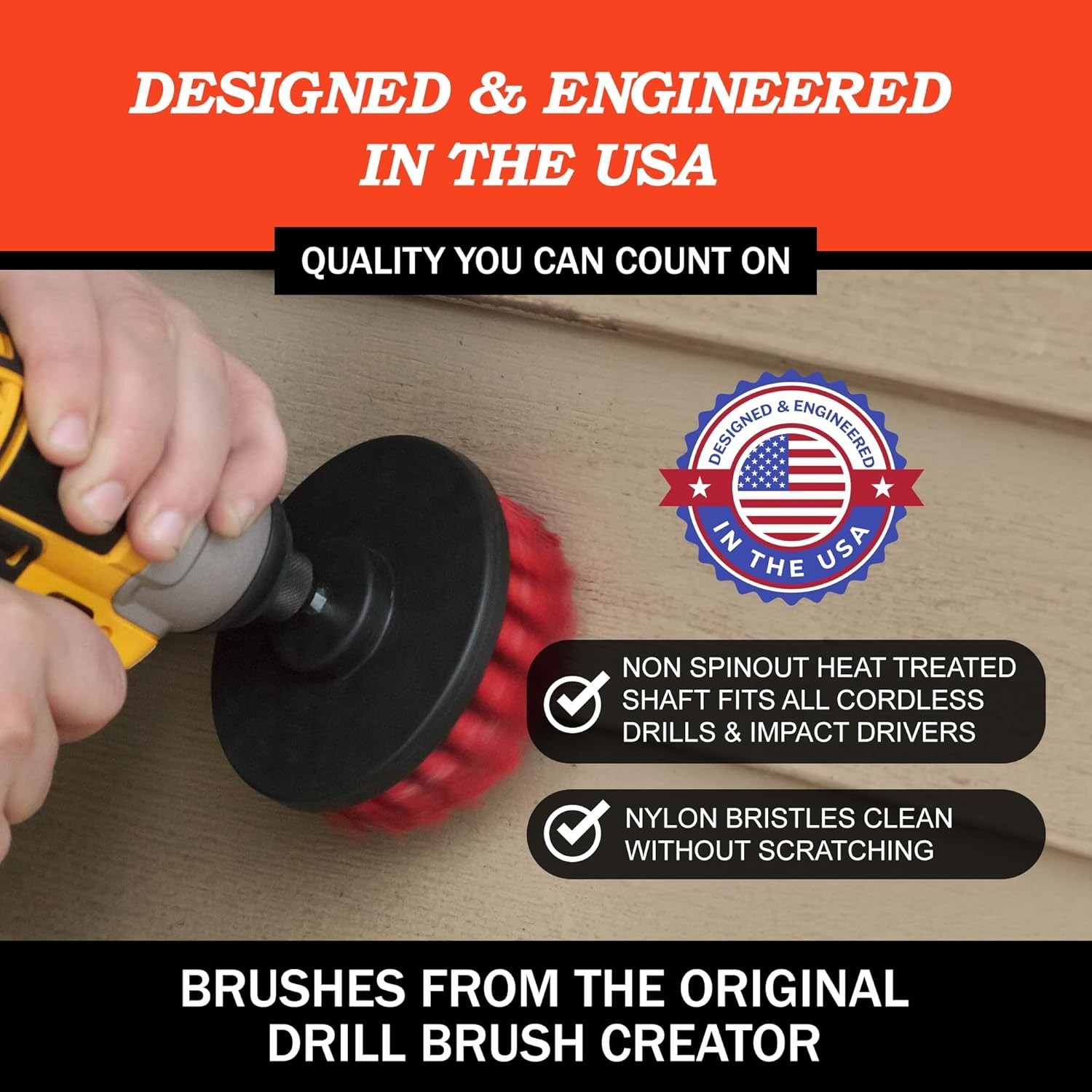 Cordless Power Scrubber Kit for Siding, Driveways, and Fireplace Cleaning Needs