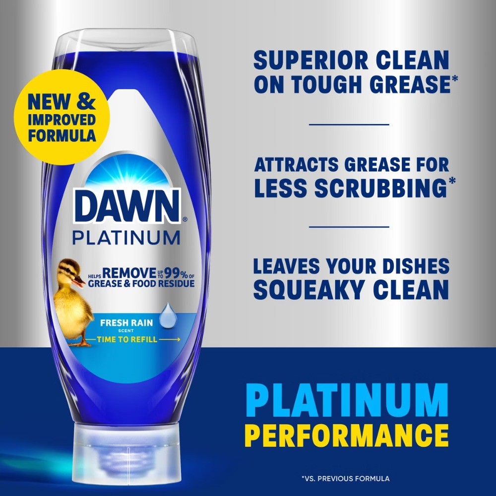 Dawn Platinum Ez-Squeeze Dishwashing Liquid Dish Soap – 18 fl oz