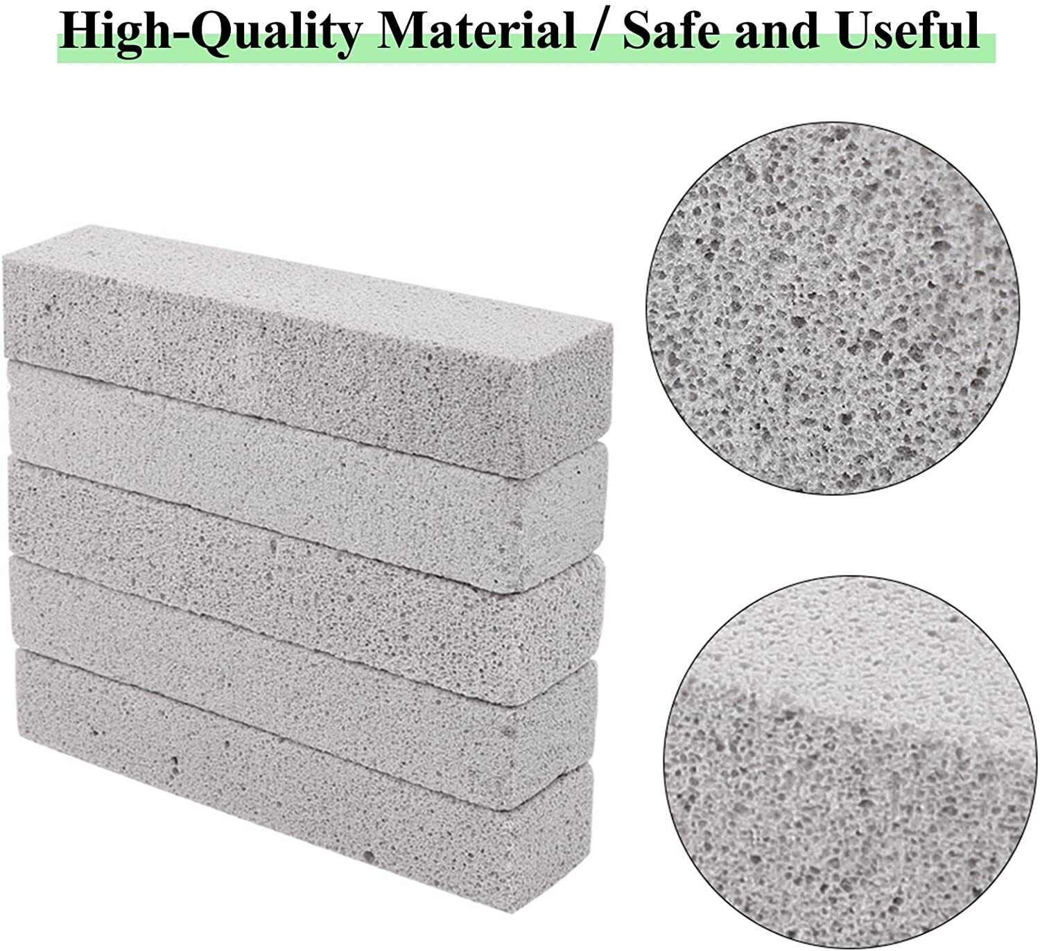 25 Pack Pumice Stone For Cleaning Scouring Pad Toilet Bowl Ring Remover Stick Cl