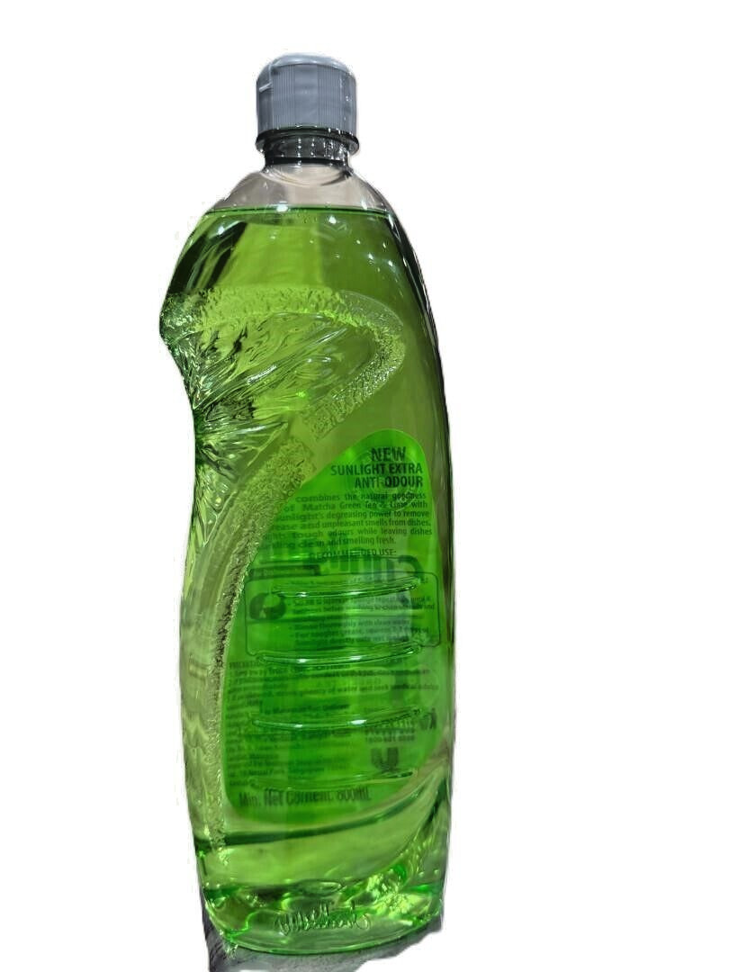 Sunlight Extra Anti-Odour Matcha Green Tea & Lime Dishwashing 800ml – 2 Bottles